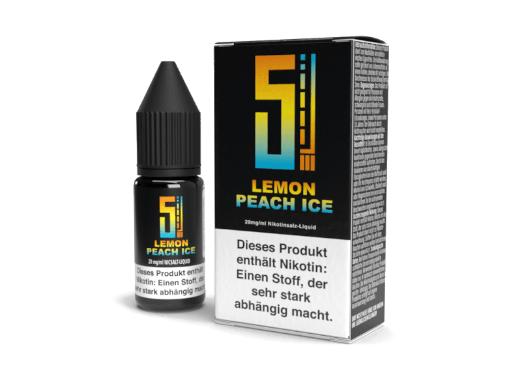 5EL - Lemon Peach Ice - Nikotinsalz Liquid